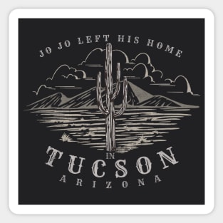 Jo Jo left his home in Tucson Arizona - vintage design Sticker